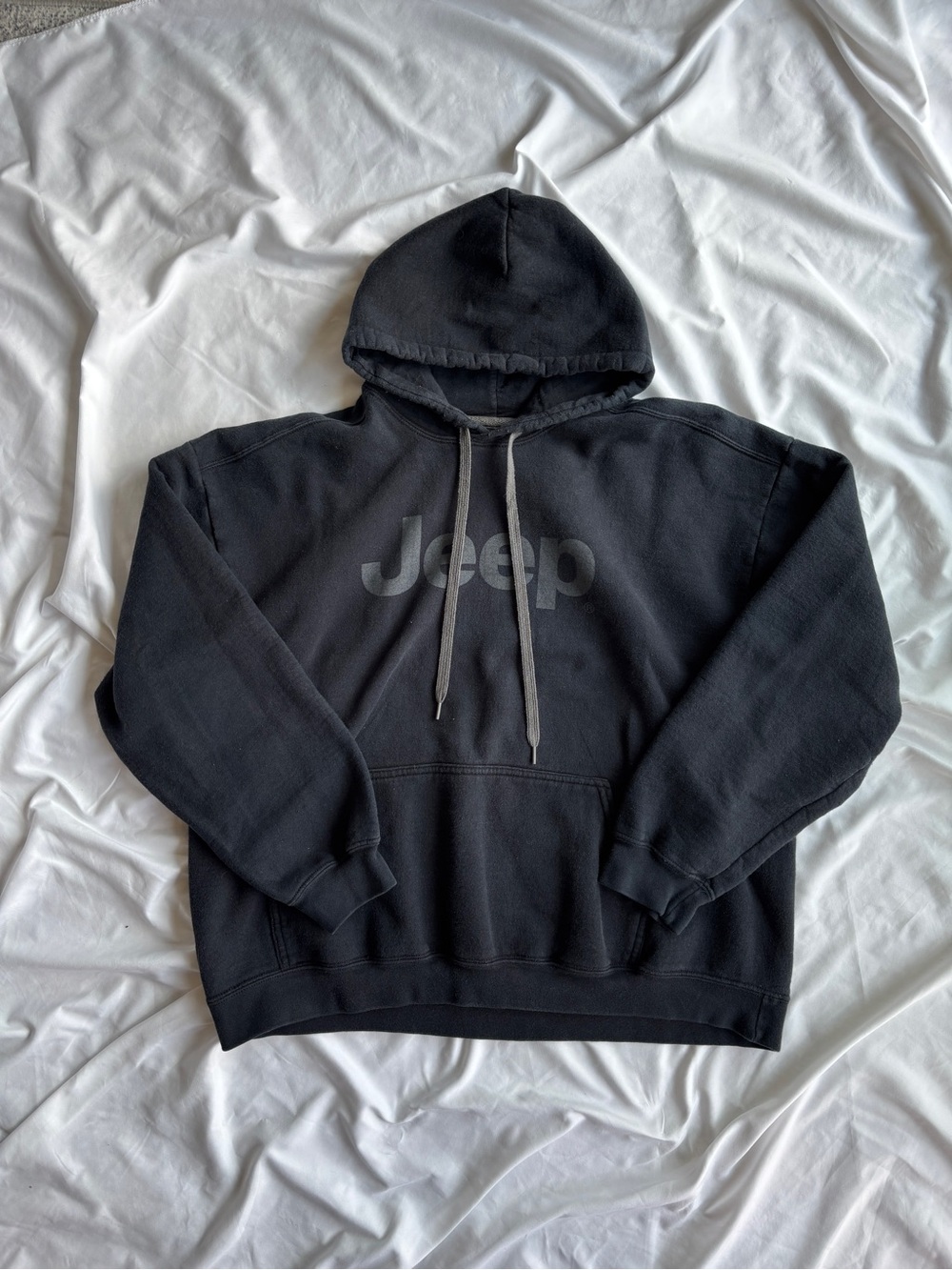 Vintage Jeep Graphic Black Hoodie